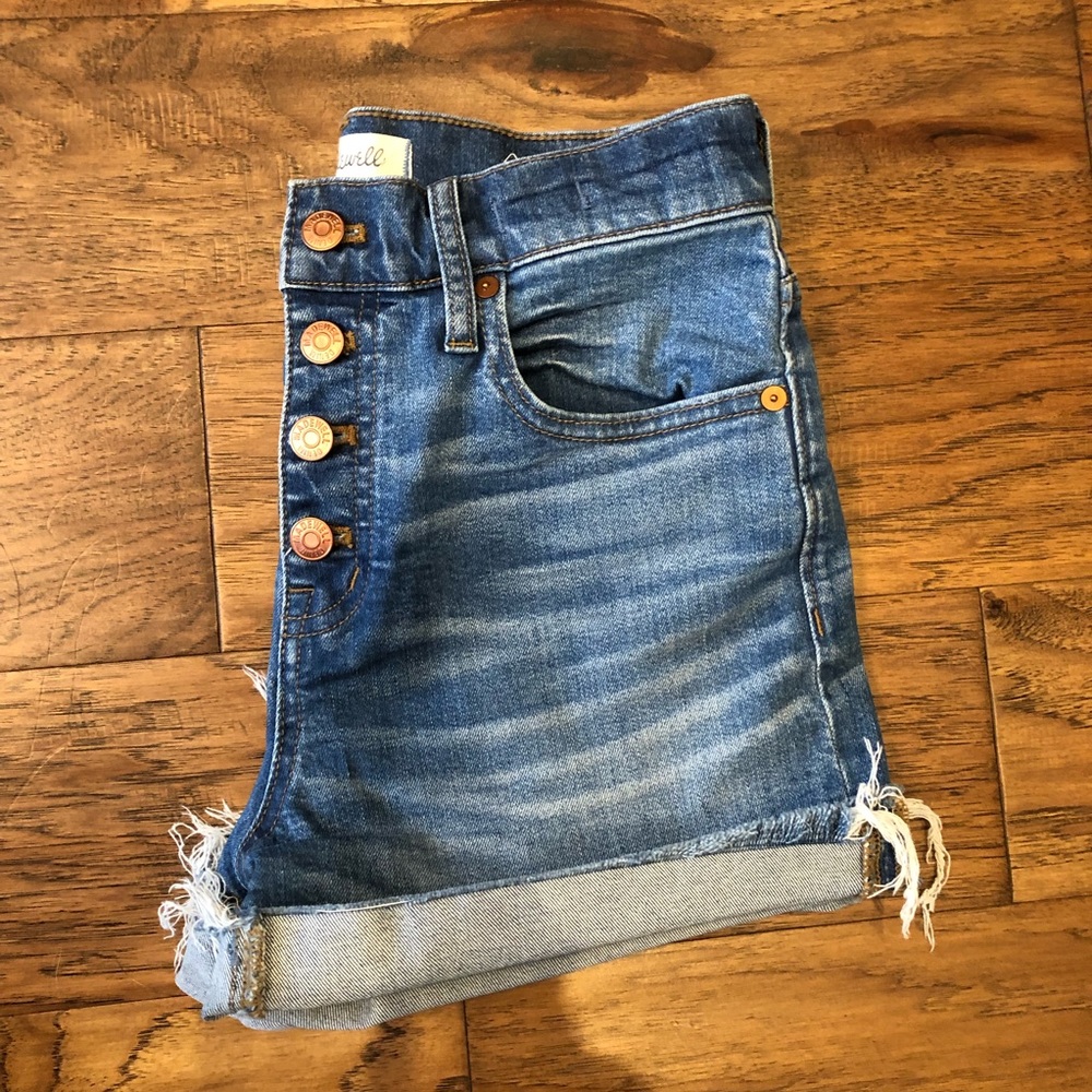 Madewell High Rise Button-front Shorts